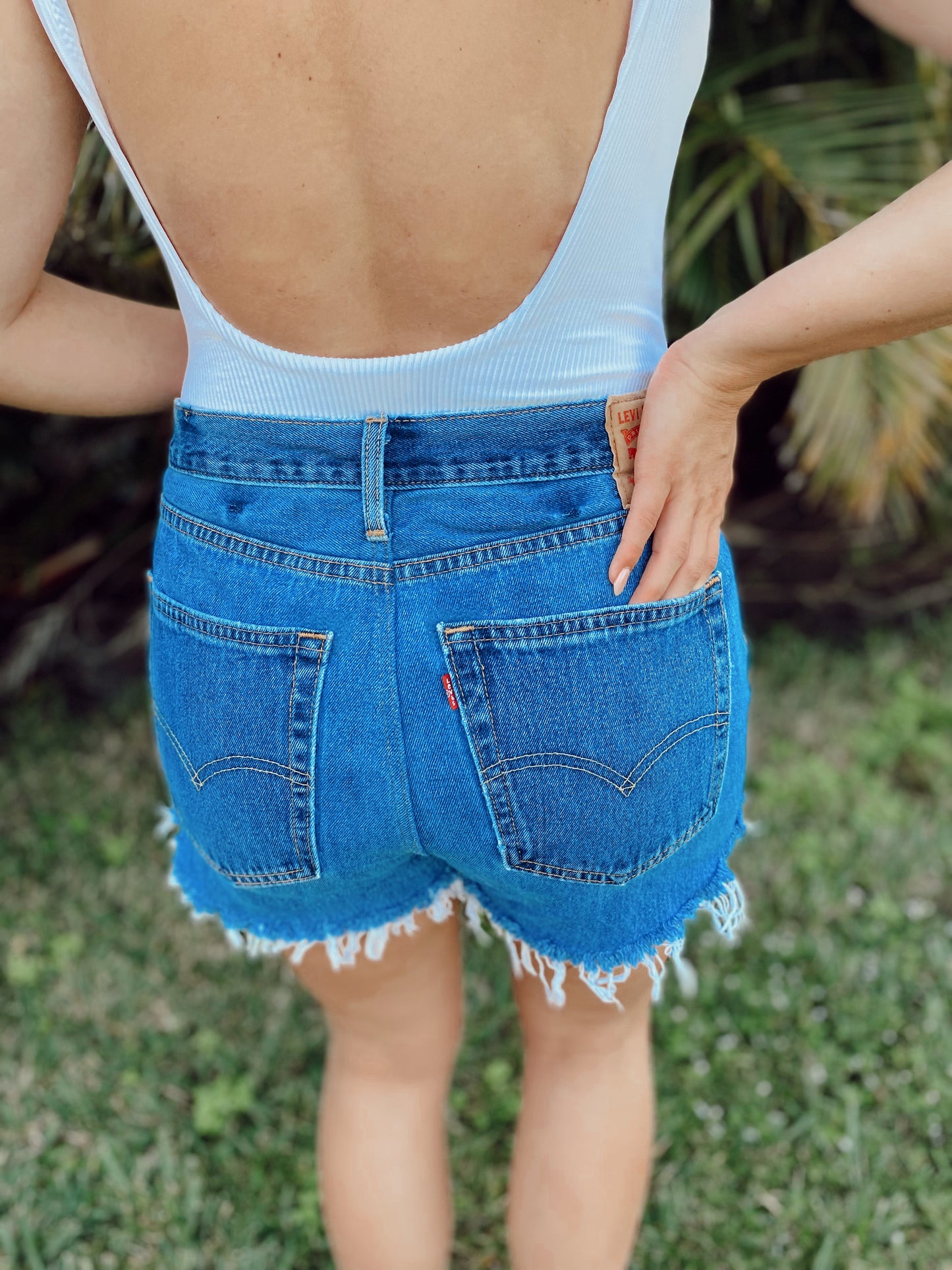 Up Cycled Levi Denim Shorts