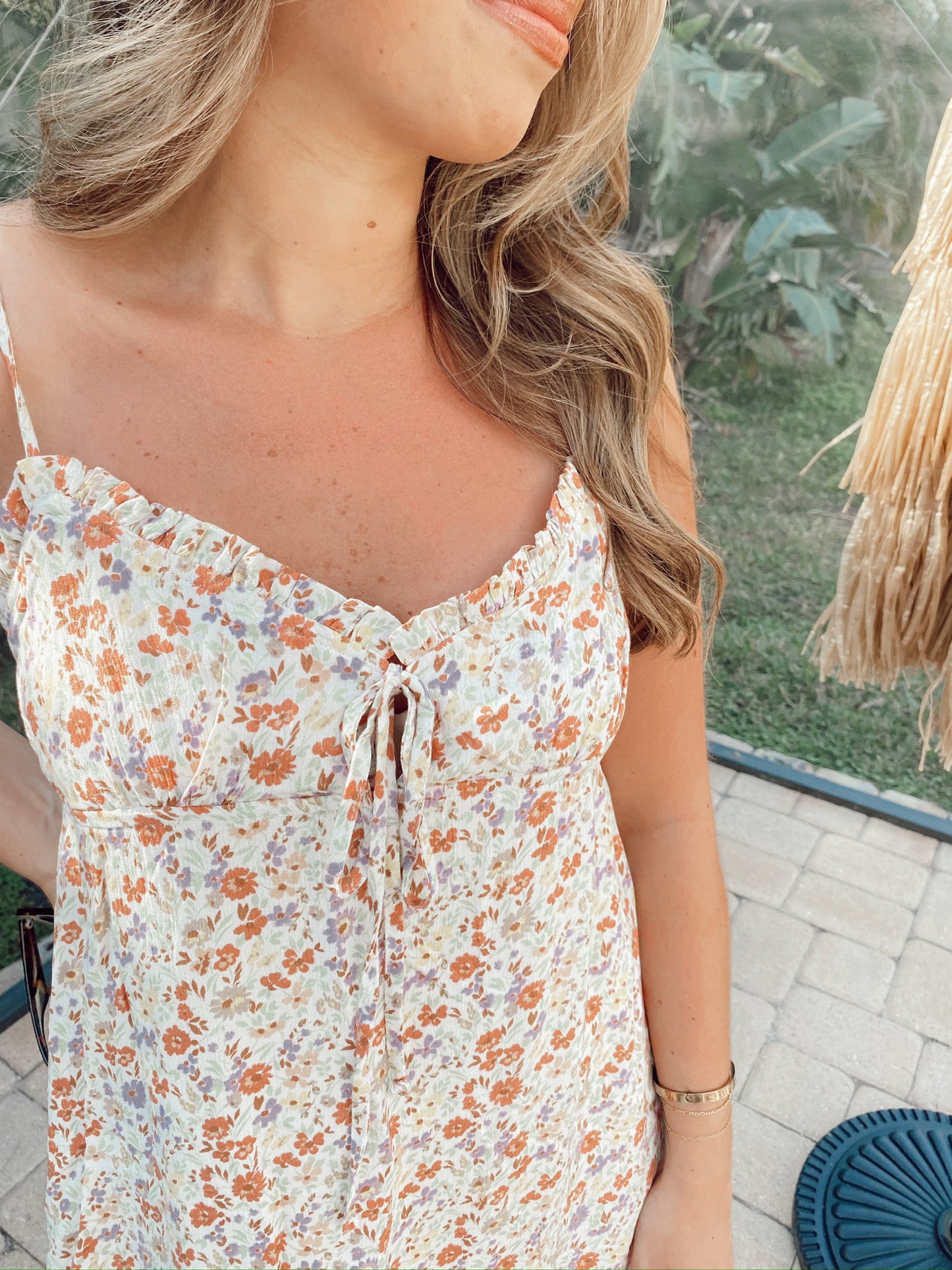 Tasha Floral Mini Strappy Dress