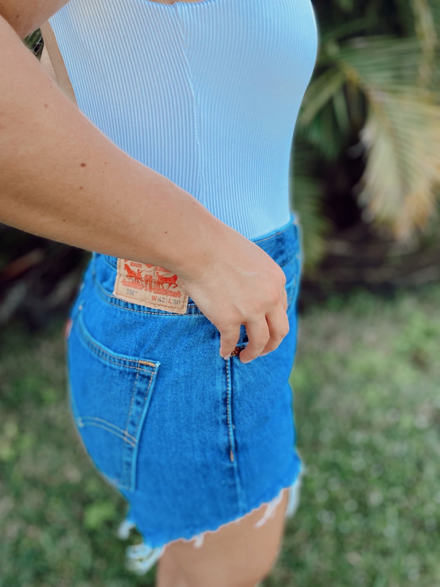 Up Cycled Levi Denim Shorts