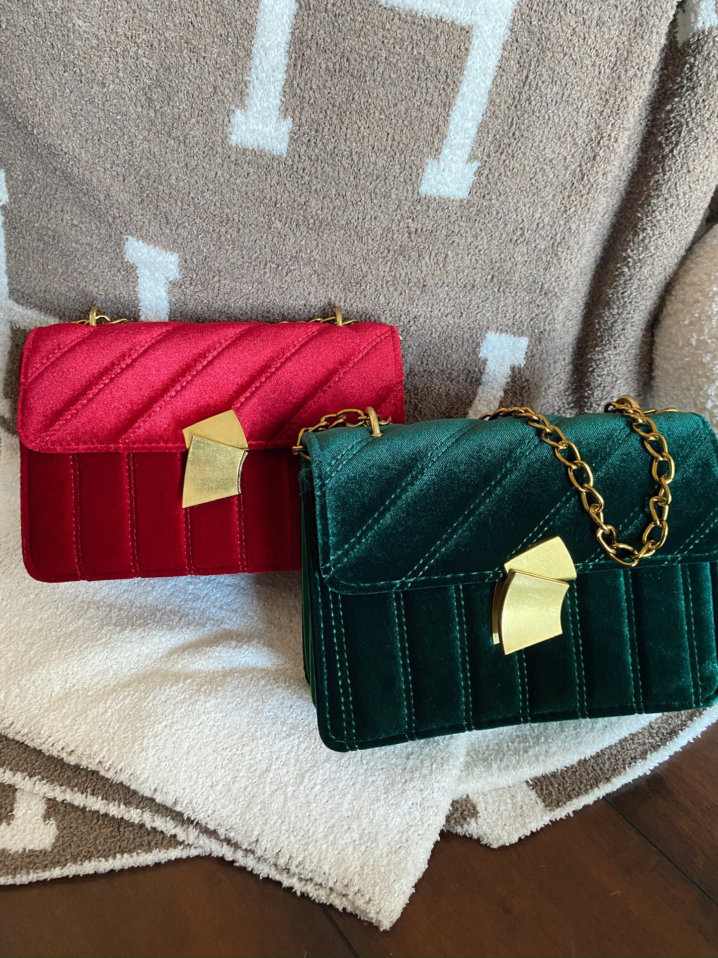 Christmas Day Velvet Bag