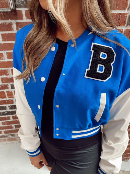 Emma Blue Varsity Jacket