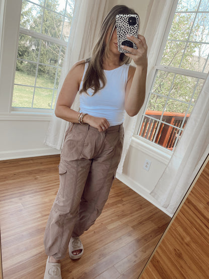 Lola Tan Cargo Pants