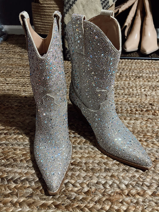 Glitter Sequin Cowgirl Boots