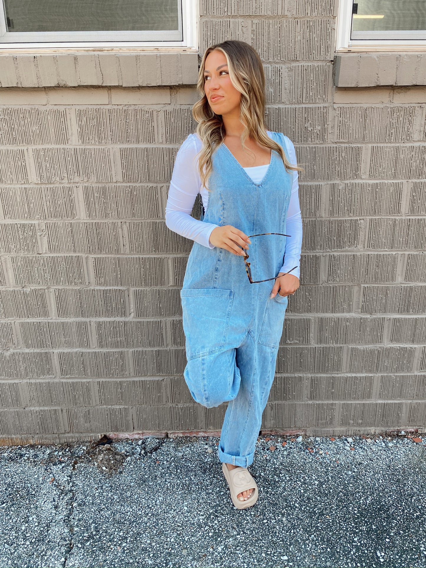 Delilah Denim Overall Jumper