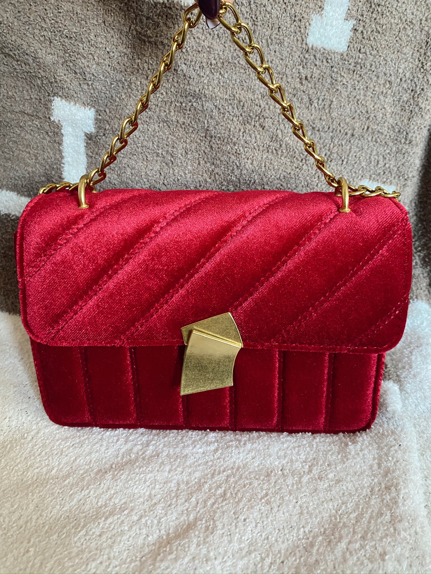 Christmas Day Velvet Bag