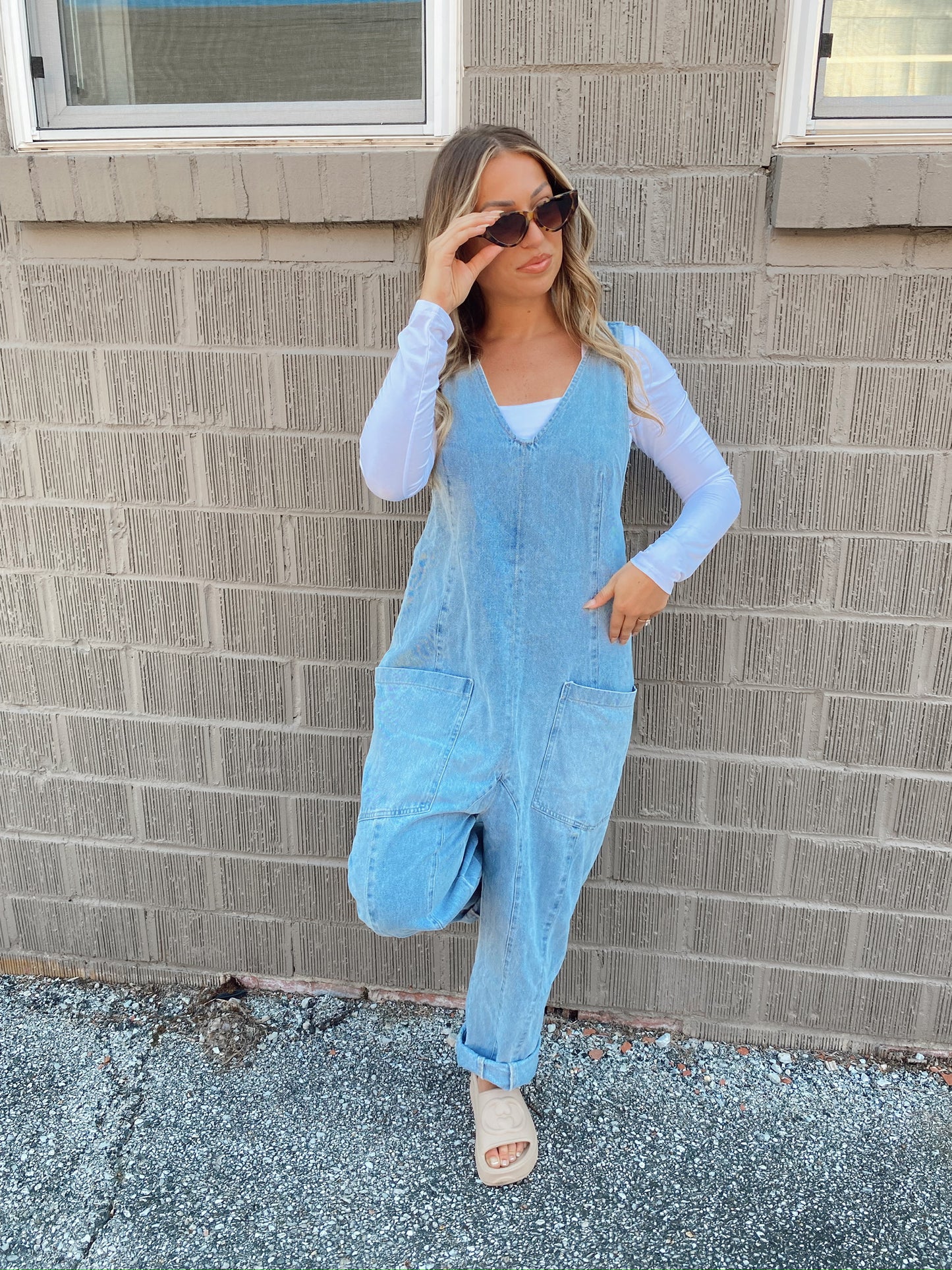 Delilah Denim Overall Jumper