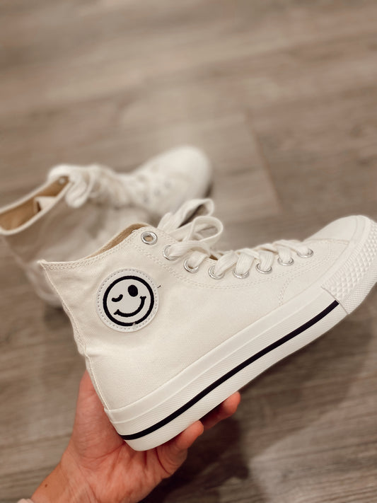 High Top Smiley Chucks