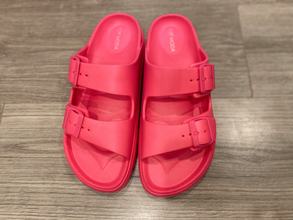 Hallie Slides Fuchsia