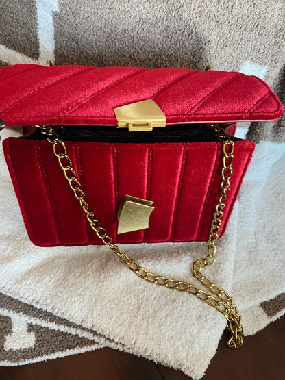 Christmas Day Velvet Bag